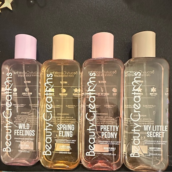 Beauty Creations Other - NEW BEAUTY CREATIONS 4-pc Body Mist Bundle